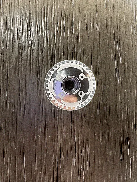 Mountain Bike Chainring Bicycle Headset Top Cap 1 1/8" Stem Ano Silver Bike SRAM